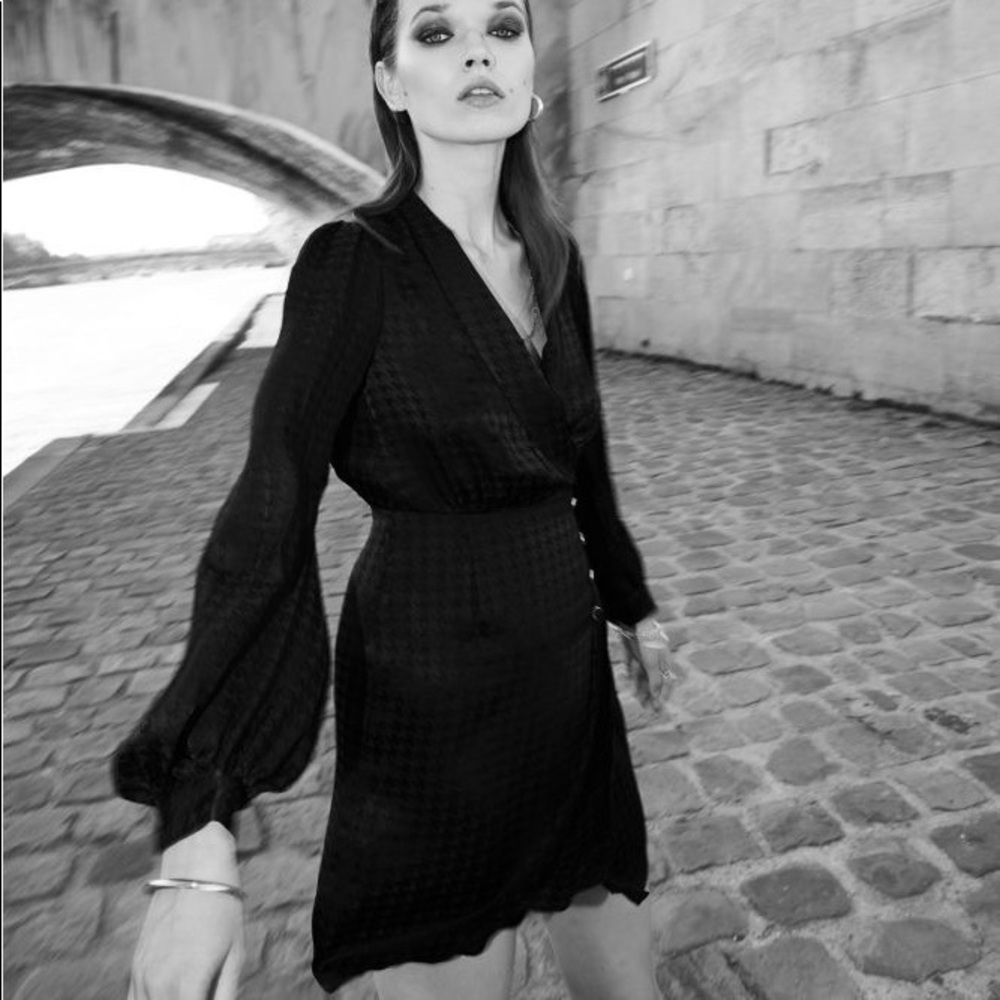 The Kooples Side Button Jacquard Dress